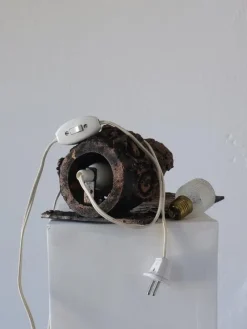 Pamono Brutalist Ceramic Wall Sconce by Jouko Kytömaa, 1970s><noscript><img width=