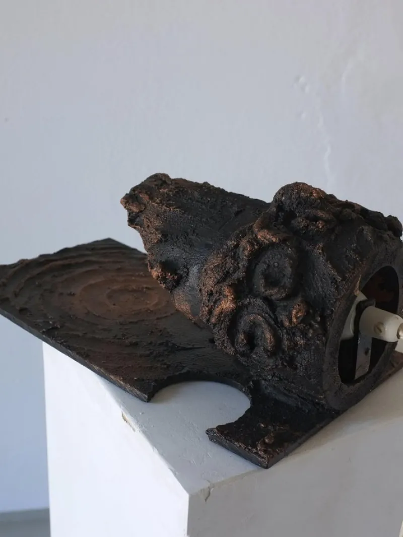 Pamono Brutalist Ceramic Wall Sconce by Jouko Kytömaa, 1970s> Wall Lights & Sconces