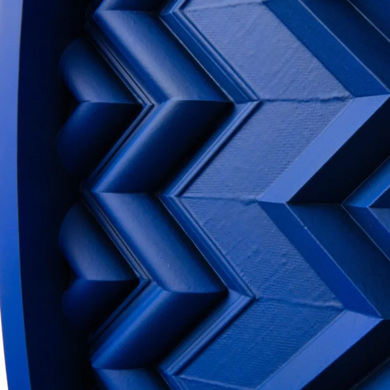 Pamono Brutalist Cobalt Blue Wood Wall Art Installation by Studio DeSimoneWayland> Wall Decor