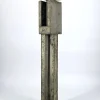 Pamono Brutalist Column Sculpture, 1960s, Sheet Steel> Sculpture