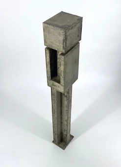 Pamono Brutalist Column Sculpture, 1960s, Sheet Steel><noscript><img width=