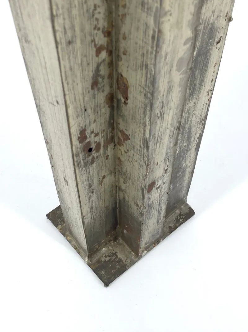 Pamono Brutalist Column Sculpture, 1960s, Sheet Steel> Sculpture