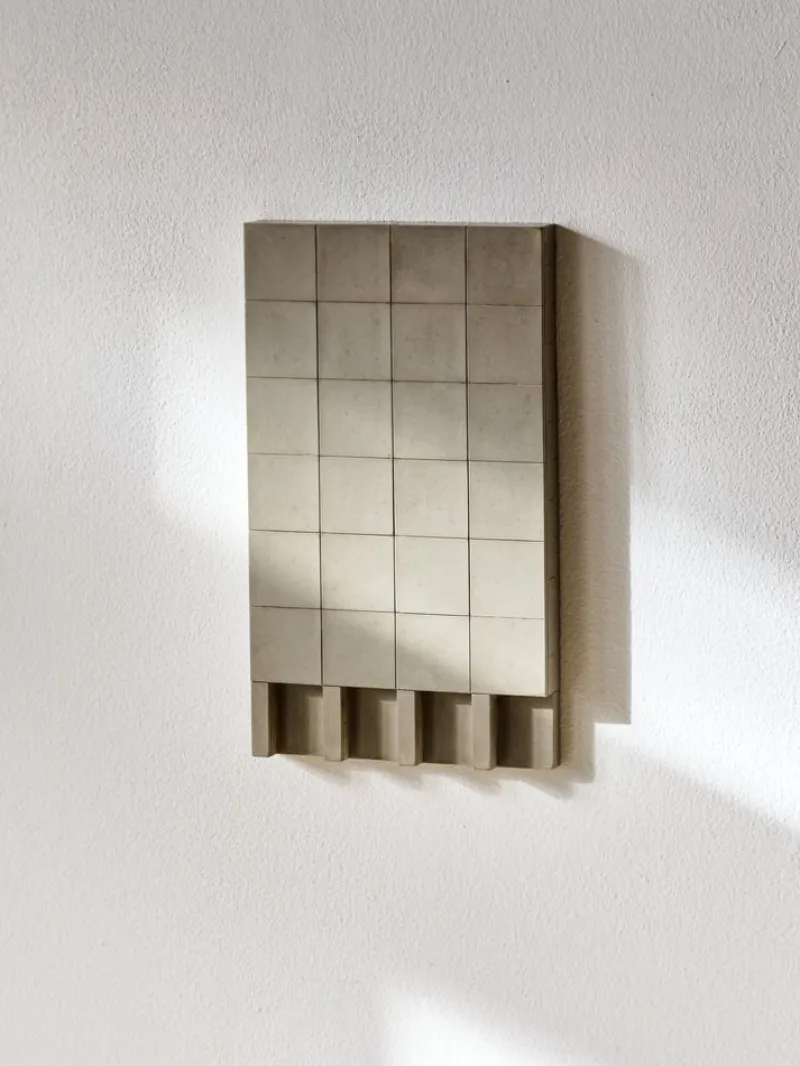 Pamono Brutalist Concrete Wall Art in Warm Grey by Tom's Factory> Minimalist|Mid-Century