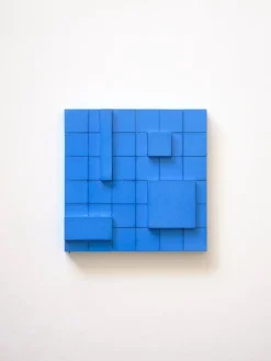 Pamono Brutalist Concrete Wall Art in Vivid Blue by Tom's Factory