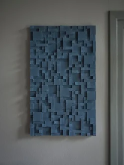 Discount Pamono Brutalist Concrete Wall Art in Blue by Tom's Factory