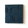 Pamono Brutalist Concrete Wall Art in Navy Blue by Toms Factory> Wall Decor