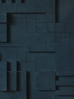 Pamono Brutalist Concrete Wall Art in Navy Blue by Toms Factory><noscript><img width=