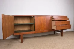 Hot Pamono Brutalist Danish Teak Sideboard by Henning Kjærnulf for Vejle Stole, 1960s