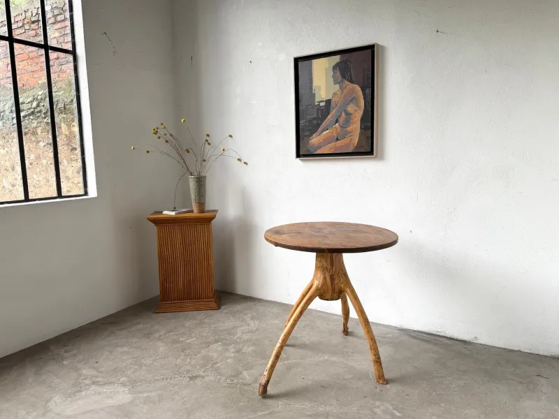 Pamono Brutalist Folk Art Table, 1950s> Coffee & Side Tables