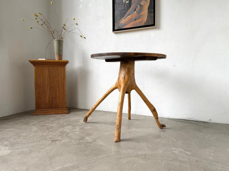 Pamono Brutalist Folk Art Table, 1950s> Coffee & Side Tables