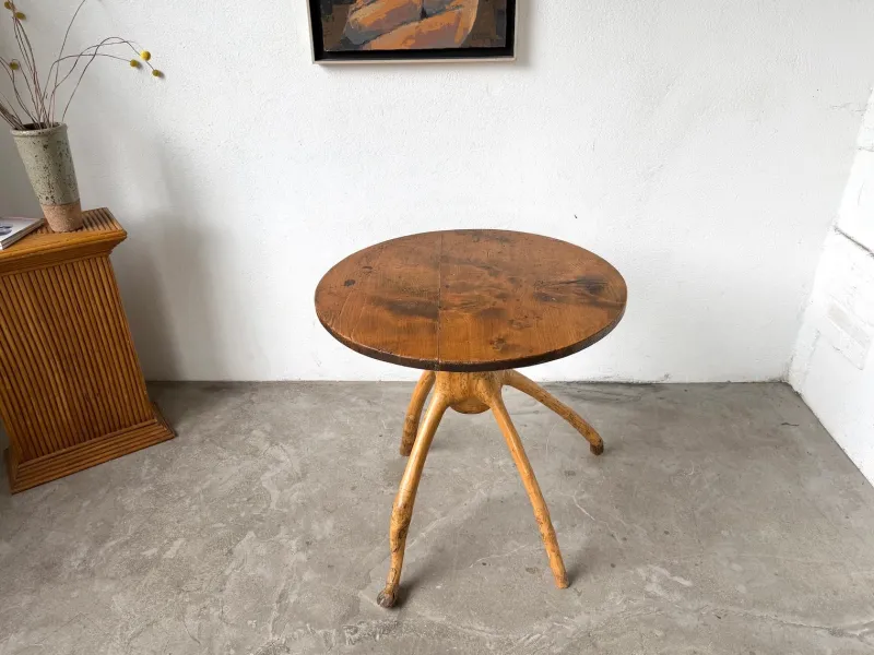 Pamono Brutalist Folk Art Table, 1950s> Coffee & Side Tables