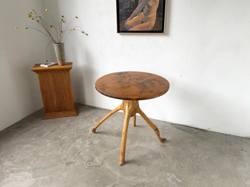 Pamono Brutalist Folk Art Table, 1950s> Coffee & Side Tables