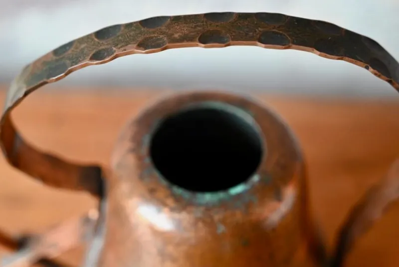 Clearance Pamono Brutalist Hammered Copper Watering Can, 1960s