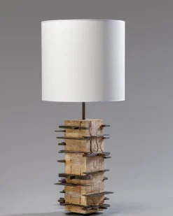 New Pamono Brutalist Handcrafted Table Lamp in Concrete and Metal, 2020
