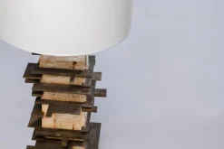 New Pamono Brutalist Handcrafted Table Lamp in Concrete and Metal, 2020
