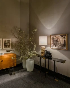 New Pamono Brutalist Handcrafted Table Lamp in Concrete and Metal, 2020