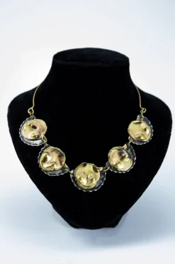 Sale Pamono Brutalist Handmade Brass Necklace 1970s