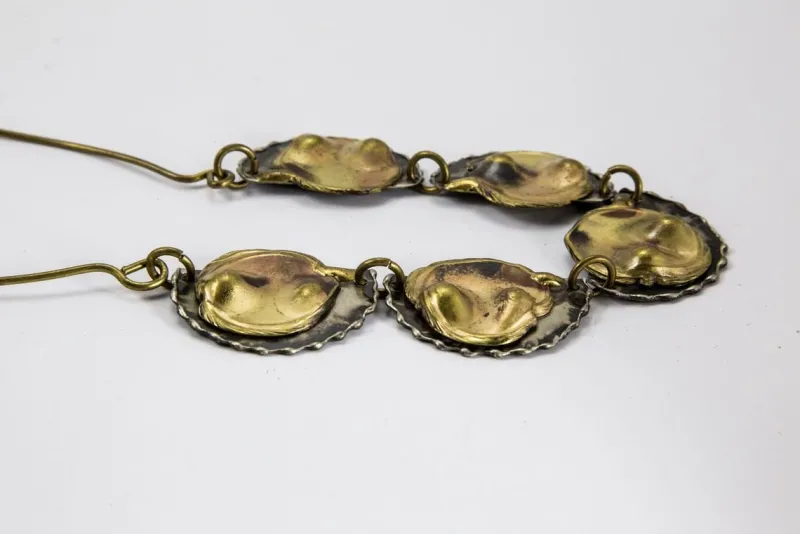 Sale Pamono Brutalist Handmade Brass Necklace 1970s
