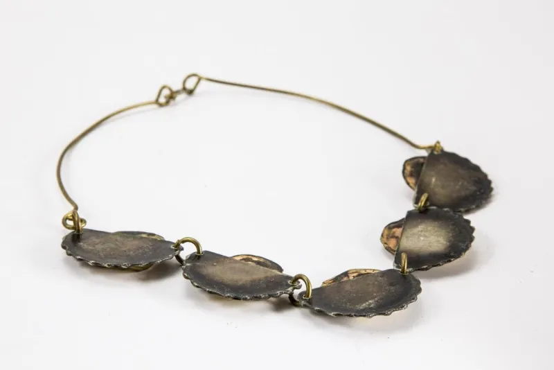 Sale Pamono Brutalist Handmade Brass Necklace 1970s