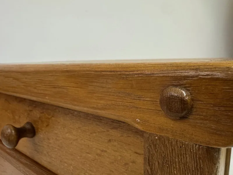 Pamono Brutalist Oak Bedside Tables, 1960s, Set of 2> Nightstands
