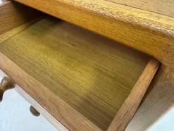 Pamono Brutalist Oak Bedside Tables, 1960s, Set of 2><noscript><img width=