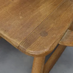 Sale Pamono Brutalist Rocking Chair in Oak attributed to De Puydt, 1970s