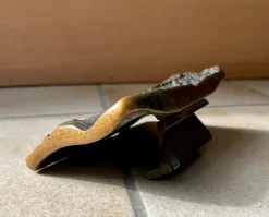Online Pamono Brutalist Sculptural Door Handle and Key Plate in Tree Bark Textured Bronze, West Germany, 1970s, Set of 2