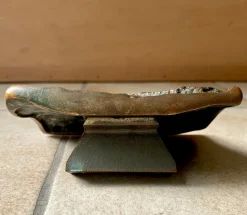 Online Pamono Brutalist Sculptural Door Handle and Key Plate in Tree Bark Textured Bronze, West Germany, 1970s, Set of 2