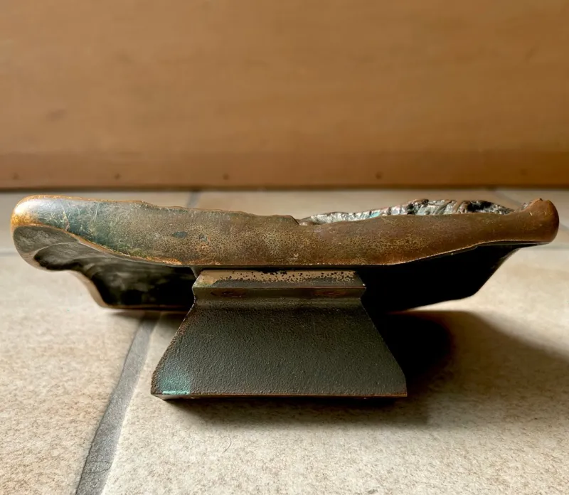 Online Pamono Brutalist Sculptural Door Handle and Key Plate in Tree Bark Textured Bronze, West Germany, 1970s, Set of 2