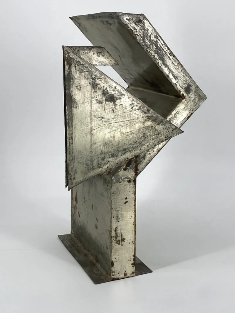 Pamono Brutalist Sculpture, 1960s, Sheet Steel> Sculpture