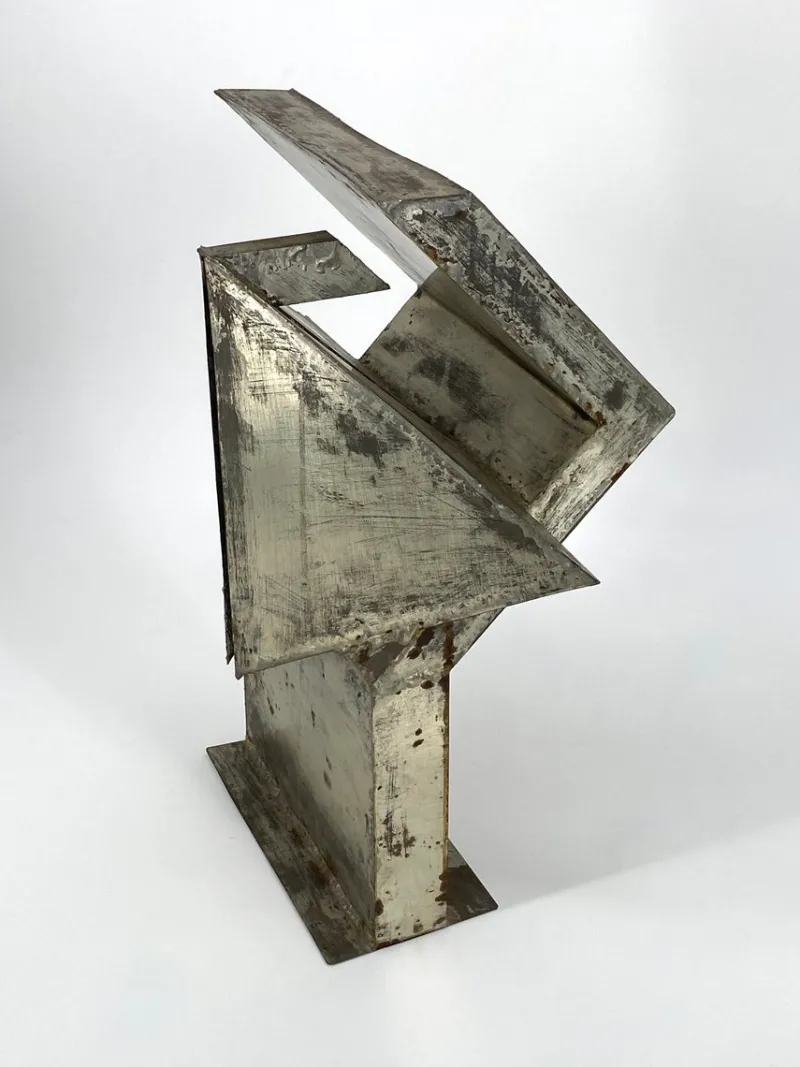 Pamono Brutalist Sculpture, 1960s, Sheet Steel> Sculpture