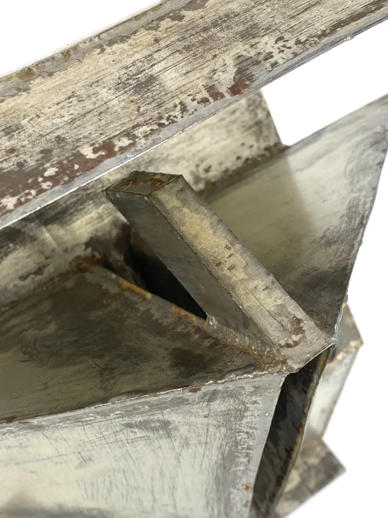 Pamono Brutalist Sculpture, 1960s, Sheet Steel> Sculpture