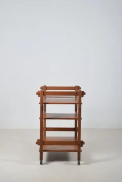Pamono Brutalist Serving Trolley with Interchangeable Trays, 1970s><noscript><img width=