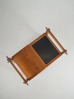 Pamono Brutalist Serving Trolley with Interchangeable Trays, 1970s><noscript><img width=