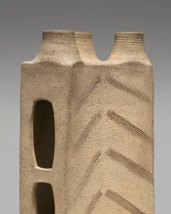 Pamono Brutalist Stoneware Soliflore Vase, 1960s><noscript><img width=