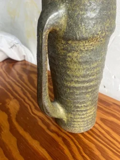 Pamono Brutalist Studio Pottery Pitcher by Ostend Ceramicist, 1960s><noscript><img width=
