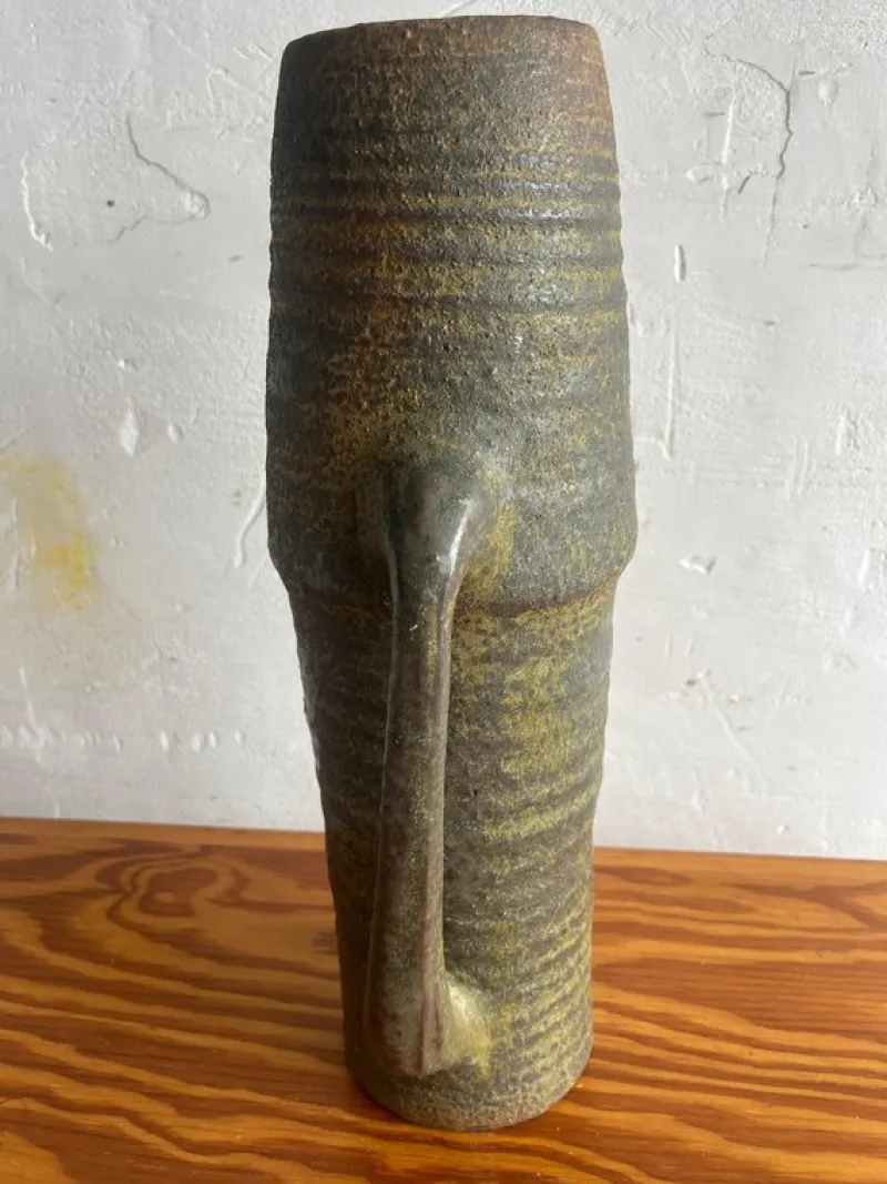 Pamono Brutalist Studio Pottery Pitcher by Ostend Ceramicist, 1960s> Bottles, Carafes & Jugs