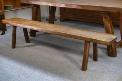 Pamono Brutalist Table Set with Bench, 1960s, Set of 2><noscript><img width=