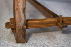 Pamono Brutalist Table Set with Bench, 1960s, Set of 2><noscript><img width=