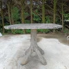 Pamono Brutalist Tree Trunk Concrete Garden Table, 1950s