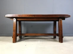 Pamono Brutalist Wooden Dining Table, 1960s><noscript><img width=