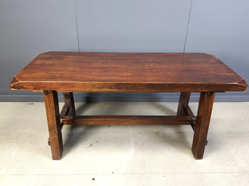 Pamono Brutalist Wooden Dining Table, 1960s> Dining Tables & Sets