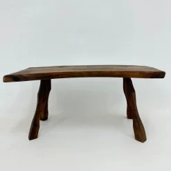 Pamono Brutalist Wooden Side Table, 1970s><noscript><img width=