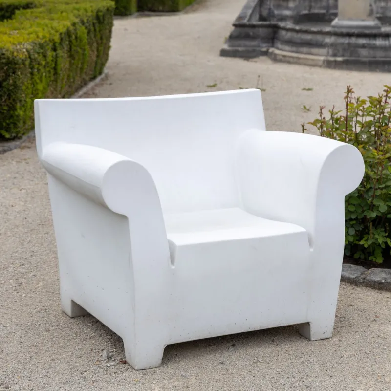 Pamono Bubble Club Outdoor Seating Set by Philippe Starck for Kartell, Set of 3> Garden Seating
