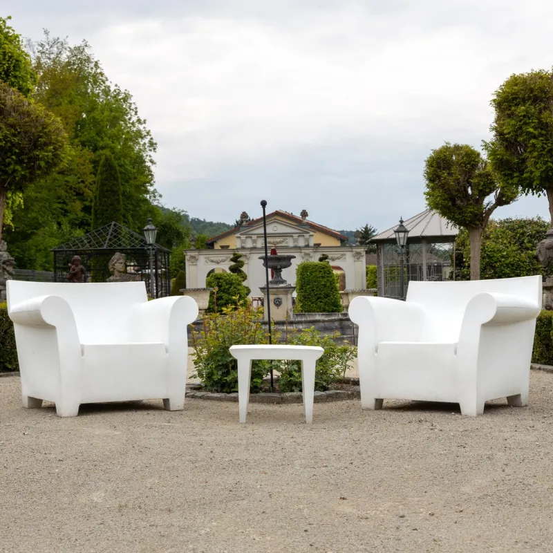 Pamono Bubble Club Outdoor Seating Set by Philippe Starck for Kartell, Set of 3> Garden Seating