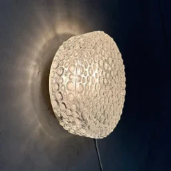 New Pamono Bubble Glass Wall or Ceiling Lamp, 1960s