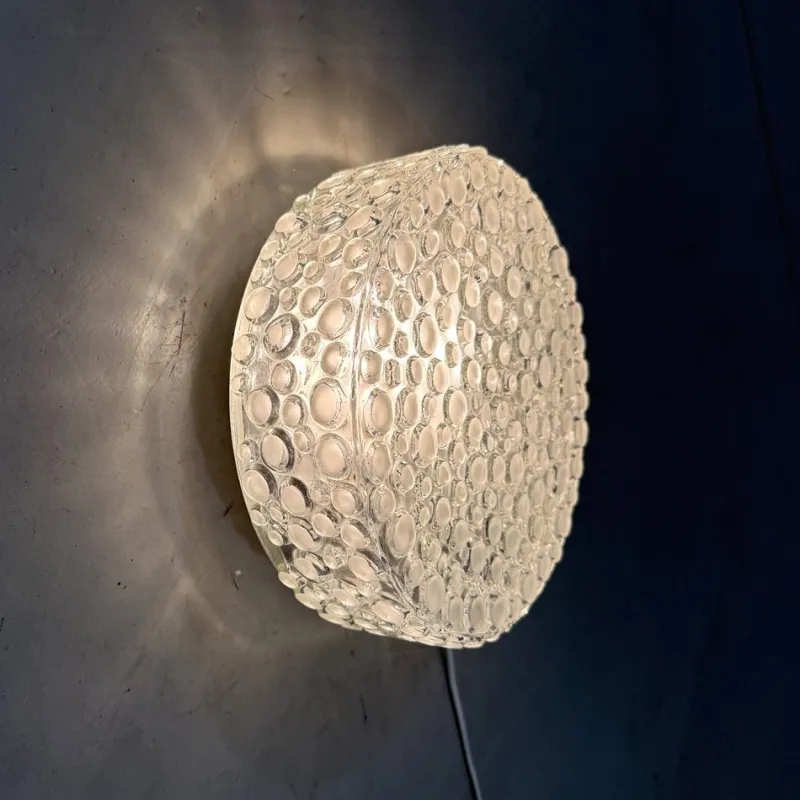New Pamono Bubble Glass Wall or Ceiling Lamp, 1960s