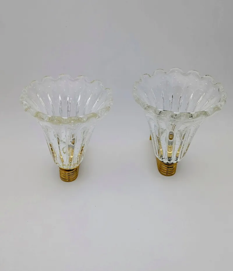 Pamono Bubble Wall Lights from Barovier, Set of 2> Wall Lights & Sconces