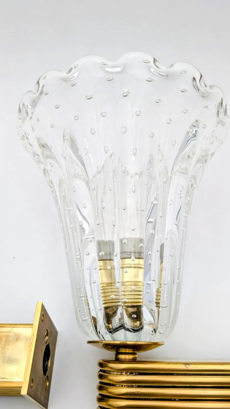 Pamono Bubble Wall Lights from Barovier, Set of 2> Wall Lights & Sconces