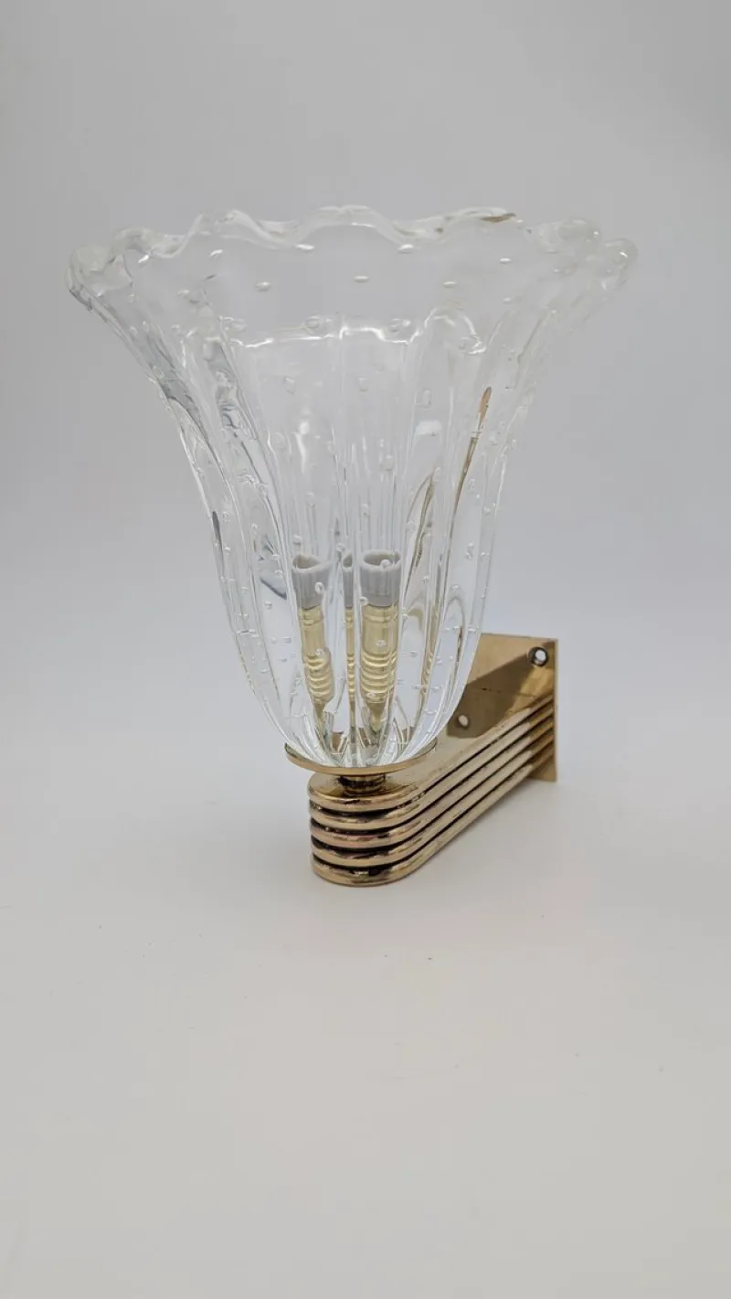 Pamono Bubble Wall Lights from Barovier, Set of 2> Wall Lights & Sconces